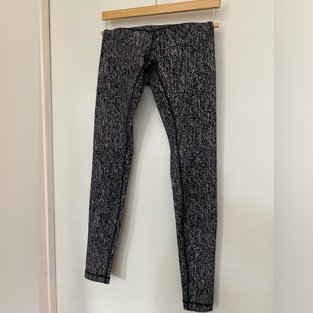 lululemon athletica Black and White Patterned Leggings
